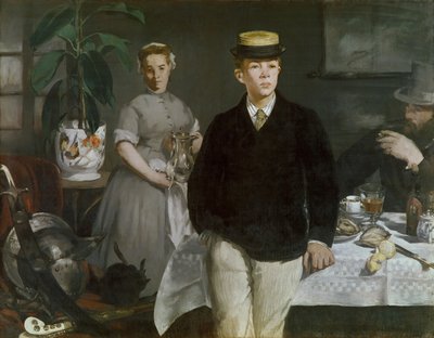 Lunch in het atelier door Édouard Manet